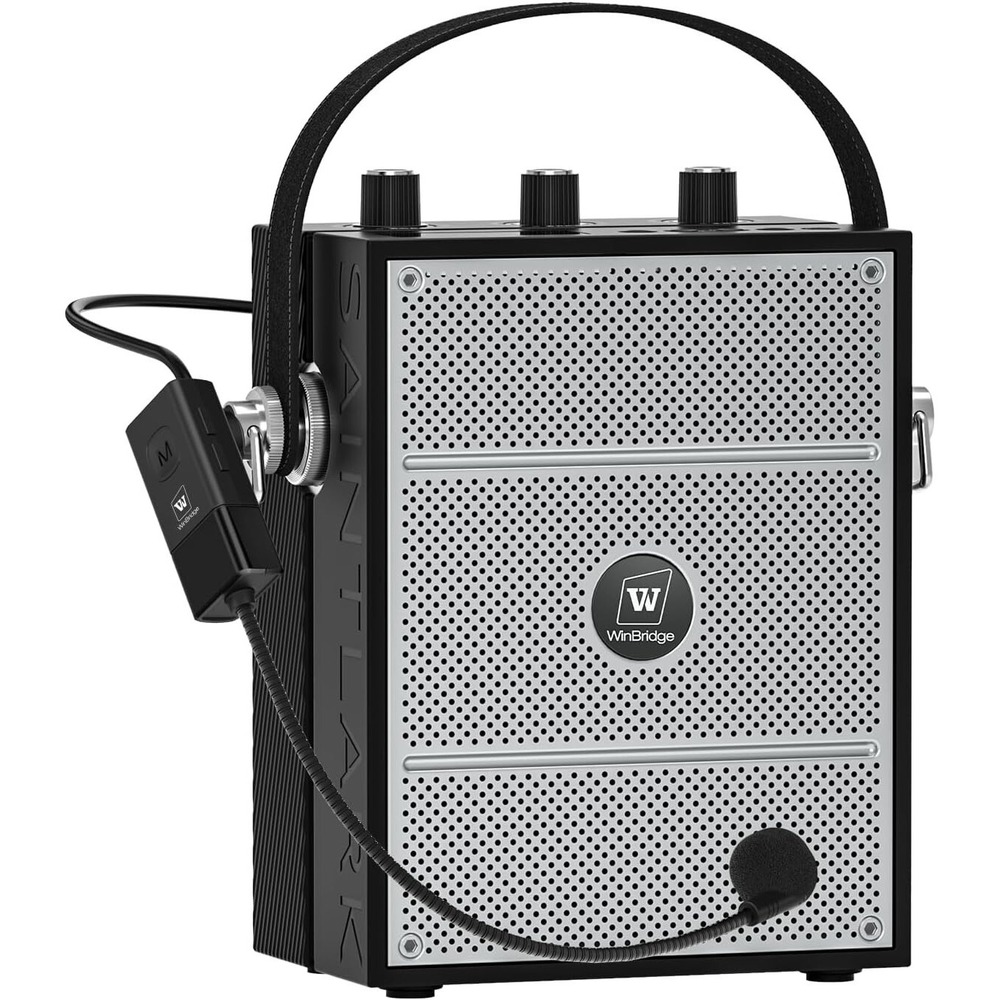 WinBridge S98 40W Bluetooth 5.3 Voice Amplifier UHF Wireless‎ Headset Mic